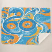 Couverture Sherpa Conception de tourbillons  (Devant (Horizontal))
