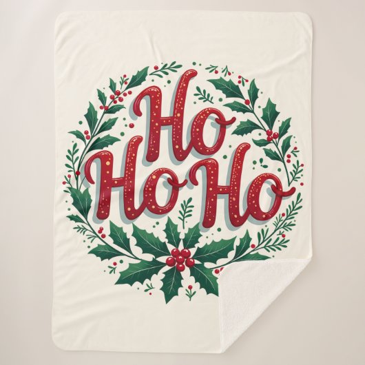 Couverture Sherpa Conception de typographie de couronne de Noël Ho H (Devant)