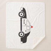 Couverture Sherpa Conception de voiture de la police de jouets (Devant)