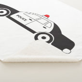 Couverture Sherpa Conception de voiture de la police de jouets (3/4)