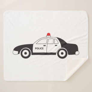 Couverture Sherpa Conception de voiture de la police de jouets