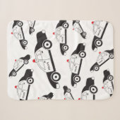Couverture Sherpa Conception de voiture de la police de jouets (Devant (Horizontal))