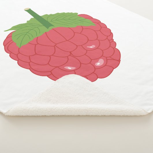 Couverture Sherpa Conception des fruits de framboise (3/4)