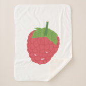 Couverture Sherpa Conception des fruits de framboise (Devant)