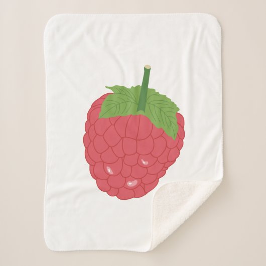 Couverture Sherpa Conception des fruits de framboise (Devant)