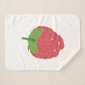 Couverture Sherpa Conception des fruits de framboise (Devant (Horizontal))