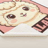 Couverture Sherpa Conception d'illustration de lama mignon (3/4)