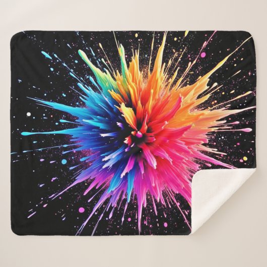 Couverture Sherpa Conception dynamique des explosions de couleurs (Devant (Horizontal))