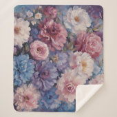 Couverture Sherpa Conception fleur sauvage (Devant)