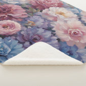 Couverture Sherpa Conception fleur sauvage (3/4)