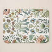 Couverture Sherpa Conception florale Art Nouveau 402 fleurs (Devant (Horizontal))