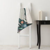 Couverture Sherpa Conception florale de lama mignon (En situation)