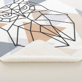 Couverture Sherpa Conception géométrique de hibou (3/4)