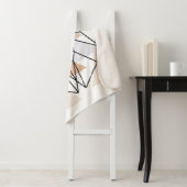 Couverture Sherpa Conception géométrique de hibou (En situation)