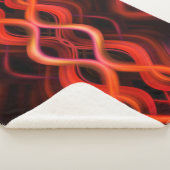 Couverture Sherpa Conception géométrique des lignes ondulées rouges. (3/4)