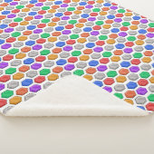 COUVERTURE SHERPA CONCEPTION MOTIF GEMSTONES (3/4)