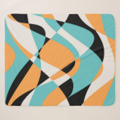 Couverture Sherpa Conception Motif sans faille Abstraite Waves (Devant (Horizontal))