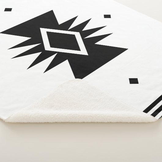Couverture Sherpa Conception noire et blanche de sud-ouest (3/4)