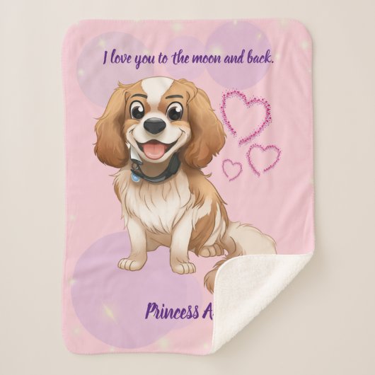 Couverture Sherpa Conception personnalisée Blenheim Cavalier (Devant)