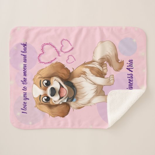 Couverture Sherpa Conception personnalisée Blenheim Cavalier   (Devant (Horizontal))