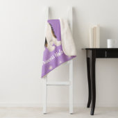 Couverture Sherpa Conception personnalisée Cavalier à trois couleurs (En situation)