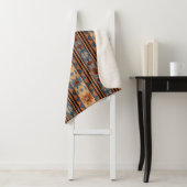 Couverture Sherpa Conception sud-ouest Adobe Grey Brown Tribal Motif (En situation)