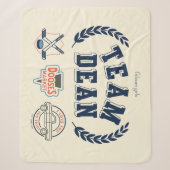 Couverture Sherpa Conception Team Dean Gilmore Girls (Devant)