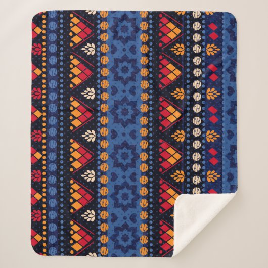Couverture Sherpa Conception Tribale : Motif multifonctionnel sans f (Devant)