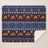 Couverture Sherpa Conception Tribale : Motif multifonctionnel sans f (Devant (Horizontal))