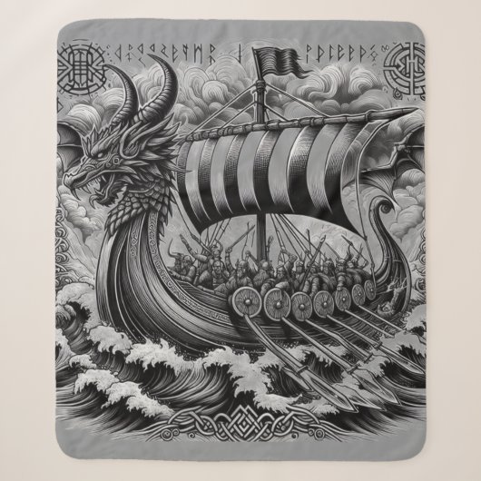 Couverture Sherpa conception Viking (Devant)