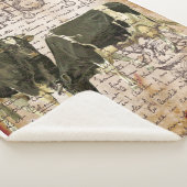 Couverture Sherpa Conception vintage de la vache (3/4)