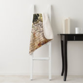 Couverture Sherpa Conception vintage de la vache (En situation)