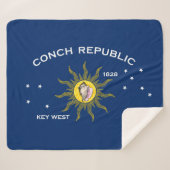 Couverture Sherpa Conch Republic Flag (Devant (Horizontal))