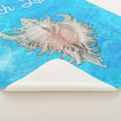 Couverture Sherpa Conch Shell "Beach Life" (3/4)