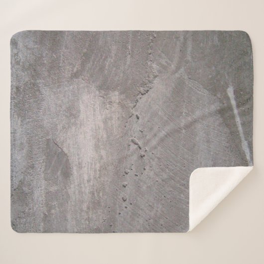 Couverture Sherpa Concrete grey gray wall plaster (Devant (Horizontal))
