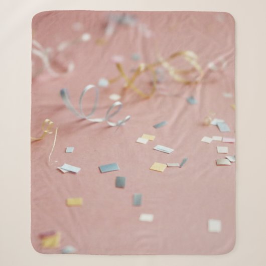 Couverture Sherpa Confetti de couleur aérée (Devant)