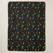 Couverture Sherpa Confettis néon Halloween (Devant)