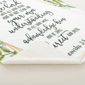 Couverture Sherpa Confiance dans le Seigneur floral (3/4)