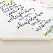 Couverture Sherpa Confiance dans le Seigneur floral (3/4)