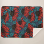 Couverture Sherpa Confleurs rouges (Devant (Horizontal))