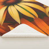 Couverture Sherpa Confleurs royaux orange (3/4)