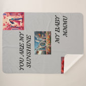 Couverture Sherpa Confort amoureux, feuille de lit de la Saint-Valen (Devant (Horizontal))