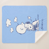 Couverture Sherpa Confort et sécurité | Charlie & Snoopy Hug (Devant (Horizontal))