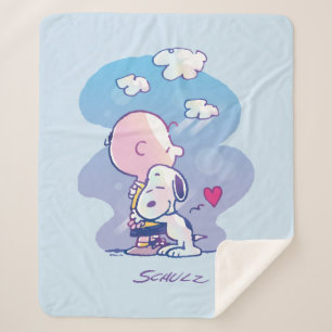 Couverture Sherpa Confort et sécurité Charlie & Snoopy Hug