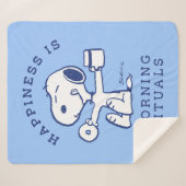 Couverture Sherpa Confort et sécurité | Le bonheur, c'est les rituel (Devant (Horizontal))