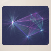 Couverture Sherpa Constellation, Art Fractal Abstrait Imaginaire (Devant (Horizontal))