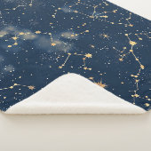 Couverture Sherpa Constellation Céleste - Nuit Étoilée (3/4)