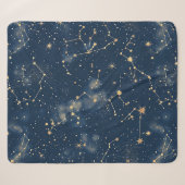 Couverture Sherpa Constellation Céleste - Nuit Étoilée (Devant (Horizontal))