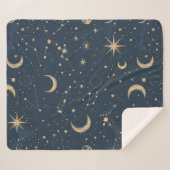 Couverture Sherpa Constellation céleste - Nuit étoilée (1) (Devant (Horizontal))
