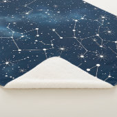 Couverture Sherpa Constellation céleste - Nuit étoilée (4) (3/4)